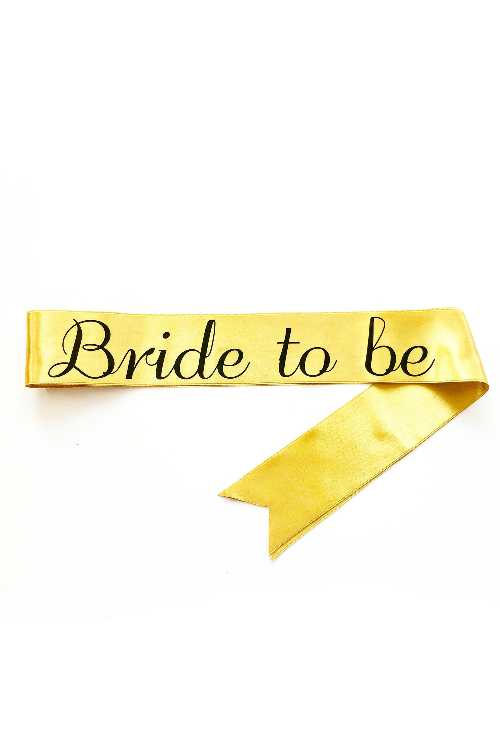 banderola personalizata bride to be gold